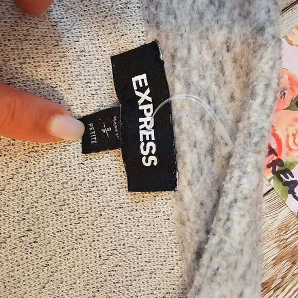 Express Comfy Long Open Jacket Coat Gray Small Petite- Great Condition - Picture 10 of 10